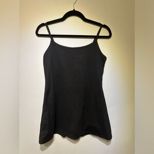 Black mini tennis dress with built in bodysuit (size: M)
